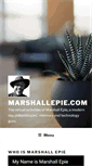 Mobile Screenshot of marshallepie.com