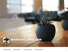 Tablet Screenshot of marshallepie.com